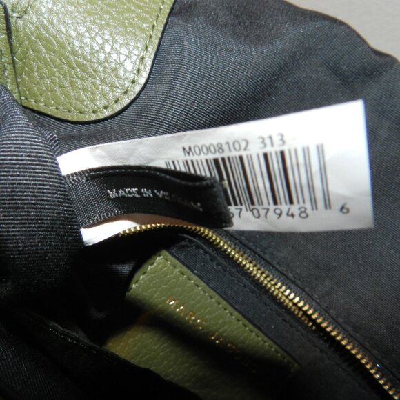 👜Marc Jacobs Recruit Nomad Saddle Pebble Leather Army Green Crossbody Bag 👜 - Picture 11 of 16